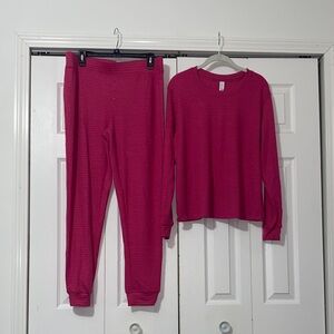 Stars Above for Target Pink Metallic Thread Pajama Set